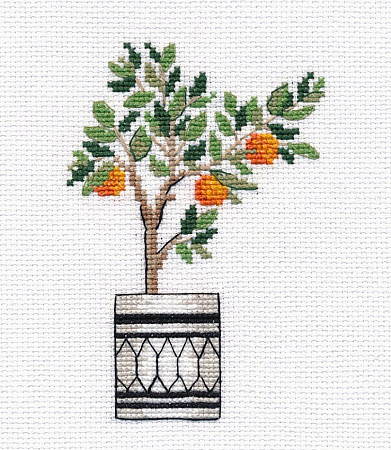 Вышивка крестом Апельсиновое дерево