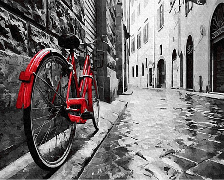 Велосипед в старом городе