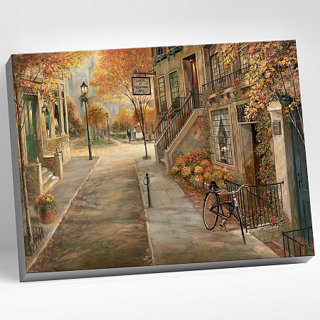 Картина по номерам Осенний городской пейзаж