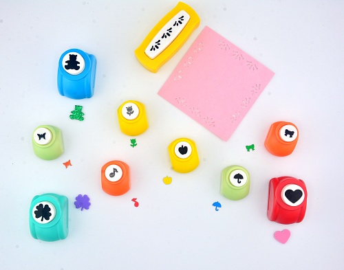 Набор фигурных дыроколов Ассорти, 10 штук, в кейсе