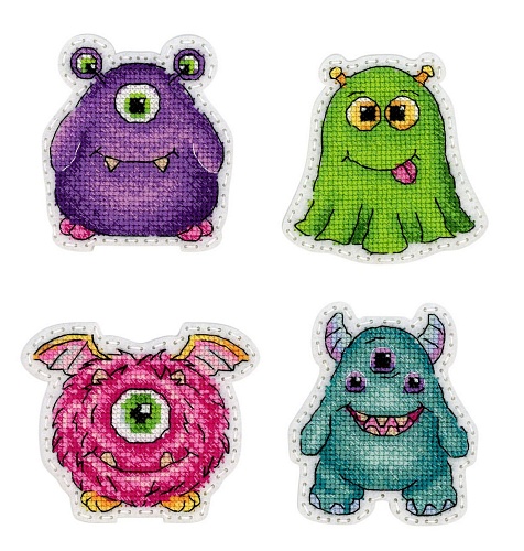 Монстрики. Значки. Магниты