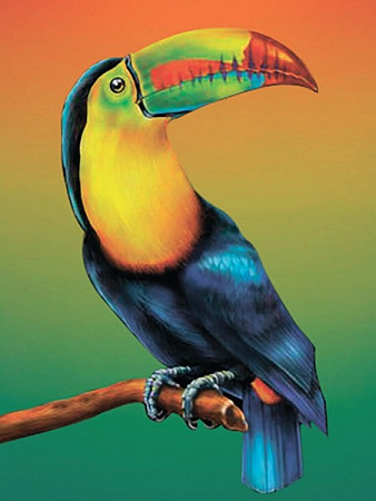 Картина по номерам Тропическая птица