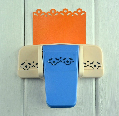 Дырокол для декора края 4 см Цветы-2