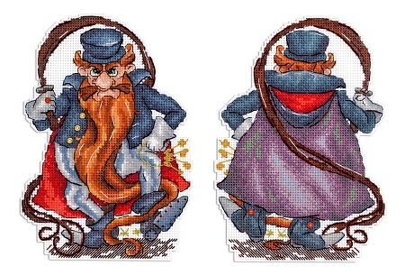 вышивка магнитов Карабас-Барабас