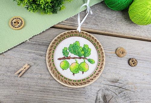 Миниатюра. Дачные ягоды. Крыжовник