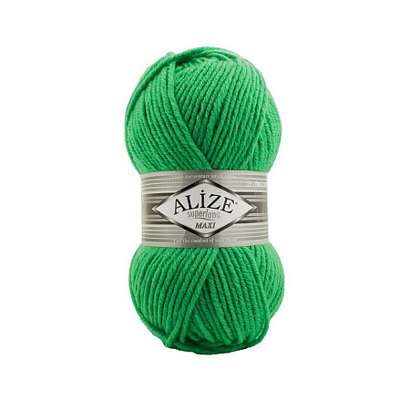 Пряжа ALIZE "Superlana Maxi" 5 шт. в упак. цвет 455 зеленый