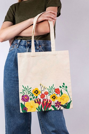 Раскраска на сумке Летний цвет