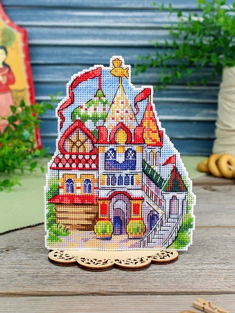 вышивка магнитов Сказочная избушка