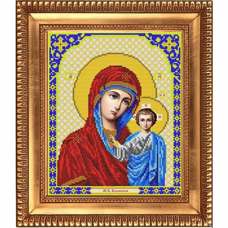 Вышивка бисером Пресвятая Богородица Казанская