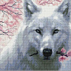 Белый волк и сакура