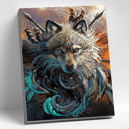 Картина по номерам Тотемный волк