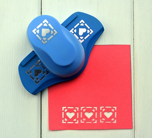 Дырокол для декора края 2.5 см Сердце