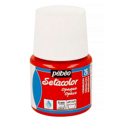 Краска для темных и светлых тканей Setacolor 45 мл цв. киноварь