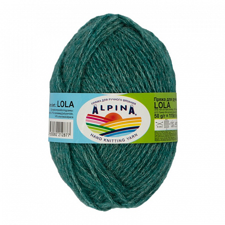 Пряжа ALPINA "LOLA" 10 шт. в упак. цвет №05 бирюзовый
