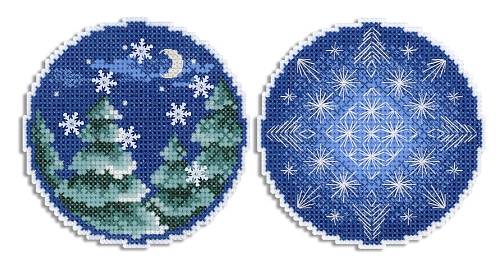 Новогодний шар с узорами