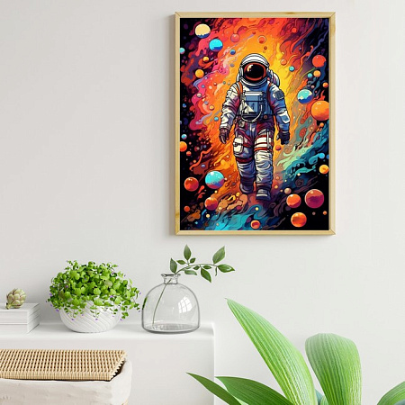 Картина по номерам на холсте Космонавт Арт