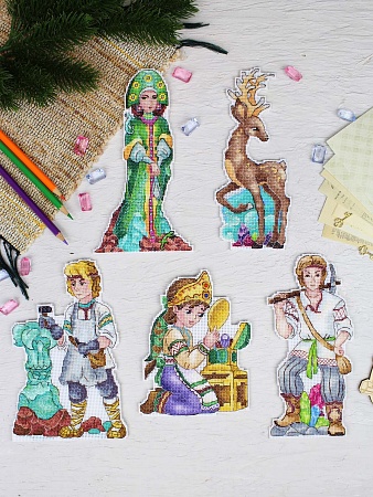 вышивка магнитов Серебряное копытце