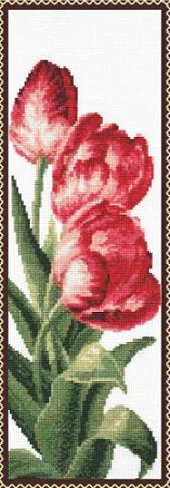 Вышивка крестом Тюльпаны
