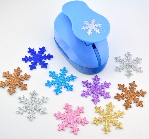 Фигурный дырокол 5,0 см Снежинка