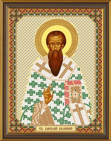Вышивка бисером Св.Василий Великий