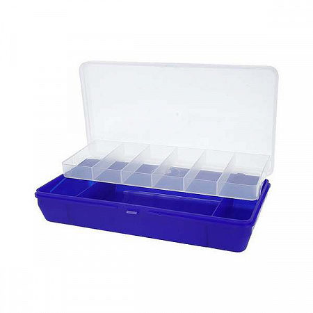 Коробка для мелочей пластик Тривол Тип-5 цв. т-синий