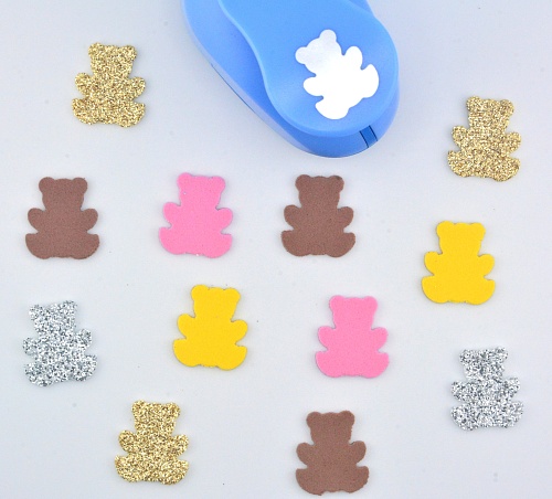 Фигурный дырокол 2,5 см Мишка