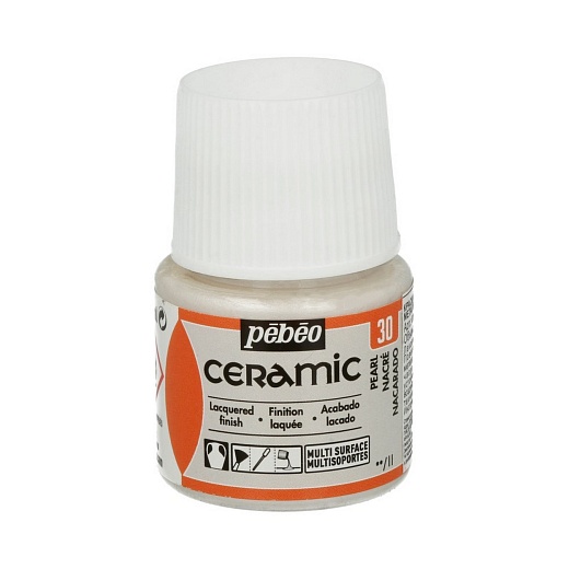 Краска по керамике и металлу Ceramic 45 мл цв. жемчужный