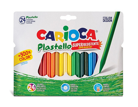 Набор мелков пластиковых Plastello 24 цв. , 24 шт