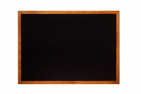 Доска меловая немагнитная, черная, в деревянной раме A4 21х30 см