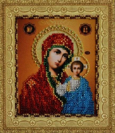 Вышивка бисером Казанская Икона Божией Матери