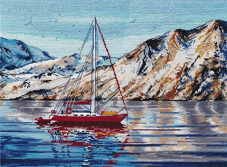 Вышивка крестом Норвежское море