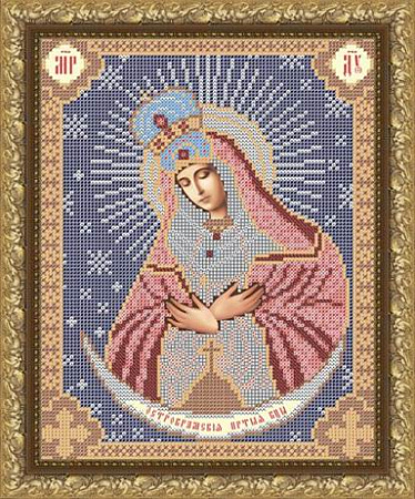 Схема для вышивания бисером "Пр.Богородица Остробрамская"