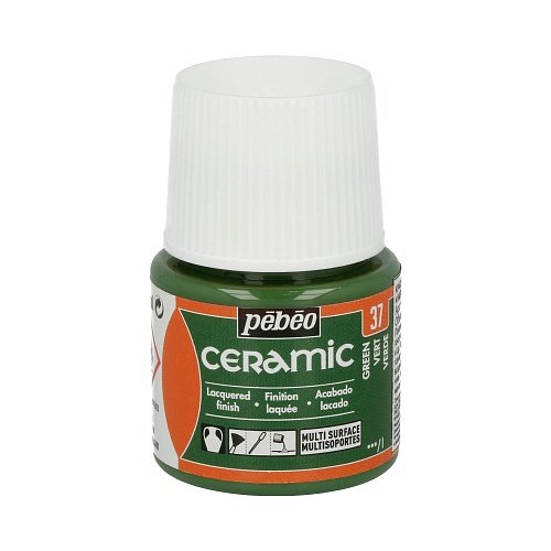 Краска по керамике и металлу Ceramic 45 мл цв. зеленый