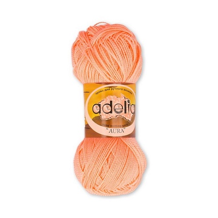 Пряжа ADELIA &quot;AURA&quot; 10 шт. в упак. цвет св. оранжевый
