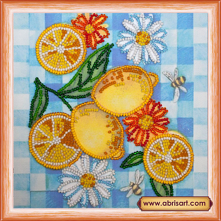 Вышивка бисером Летние лимоны