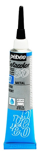 Контур по ткани "металлик" Setacolor 3D 20 мл цв. под серебро