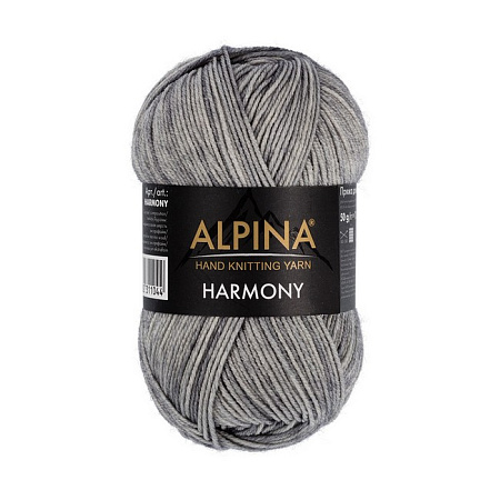 Пряжа ALPINA "HARMONY" 10 шт. в упак. цвет №12 св.серый