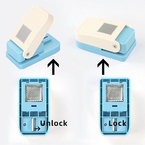 Фигурный дырокол 25х21 мм Марка