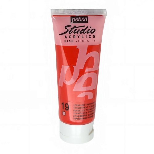 Краска акриловая PEBEO Studio Acrylics 100 мл, цв. киноварь