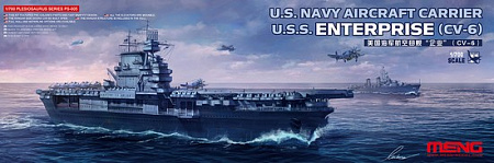 Сборная модель Корабль U.S. Navy Aircraft Carrier U.S.S. Enterprise (CV-6) 1/700