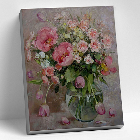 Картина по номерам Штуц Е. Букет с тюльпанами