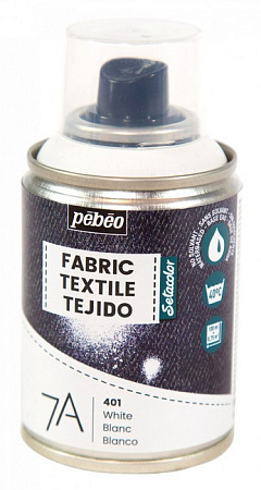 Краска для текстиля 7А Spray (аэрозоль) 100 мл цв. белый