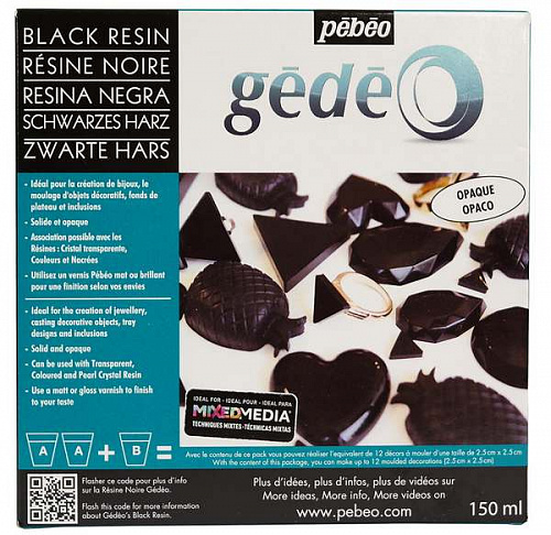 Эпоксидная черная смола Gedeo 150 мл