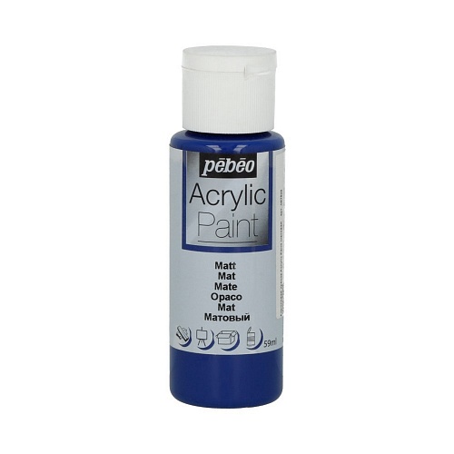 Краска акриловая Acrylic Paint декоративная матовая 59 мл, цв. темно-синий