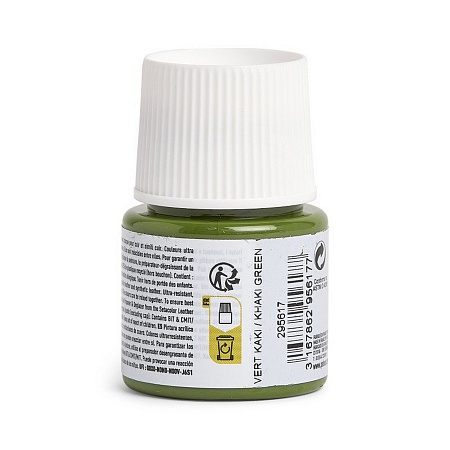 Краска по коже Setacolor 45 мл цв. Зеленый хаки