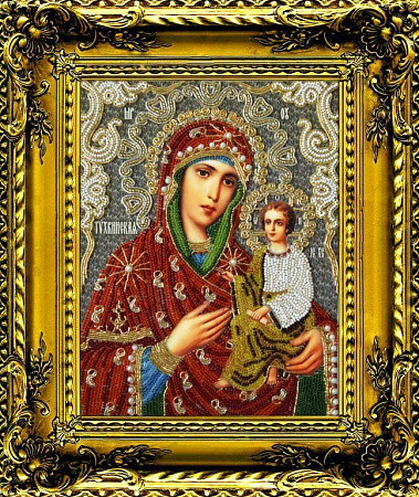 Вышивка бисером Тихвинская икона Божией Матери