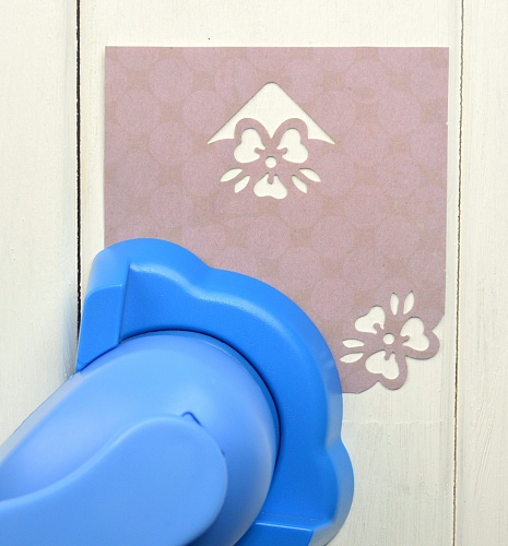 Угловой дырокол 3.8 см Цветок