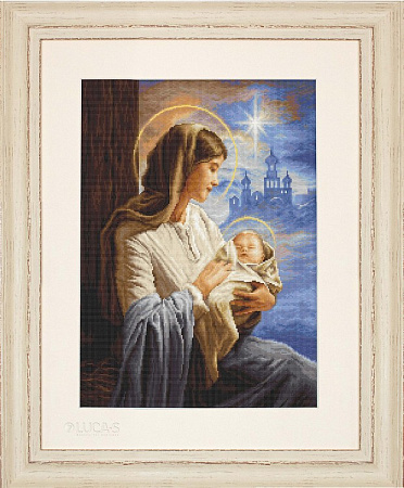 Вышивка крестом Дева Мария с Младенцем