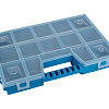 Коробка для мелочей пластиковая К-10, 14 секций цвет синий
