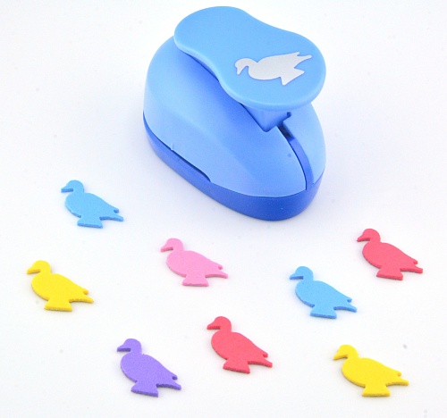 Фигурный дырокол 2.5 см Птичка- Утка